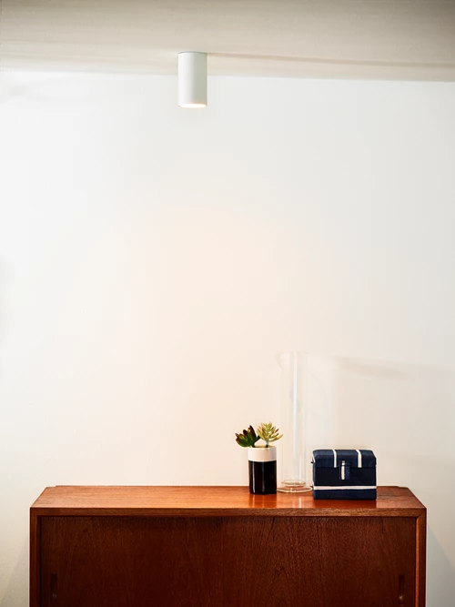 Lucide DELTO - Plafondspot - Ø 5,5 cm - LED Dim to warm - GU10 - 1x5W 2200K/3000K - Wit - sfeer 1